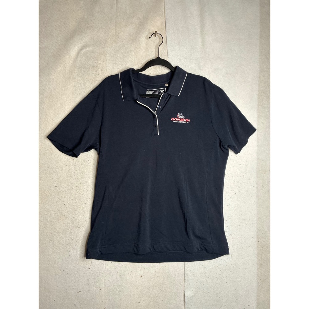 Cutter & Buck Womens XXXL Gonzaga University Bulldogs Polo Navy Blue CB DryTec